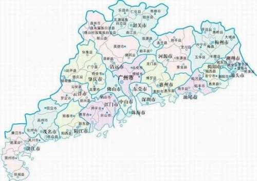 广东省地图2020高清版