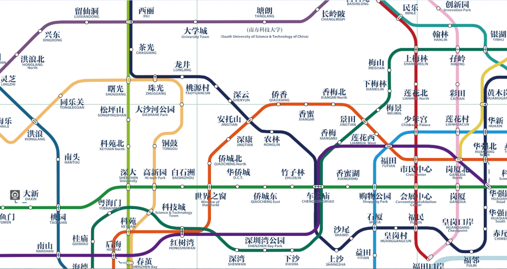 深圳地铁线路图2020最新版