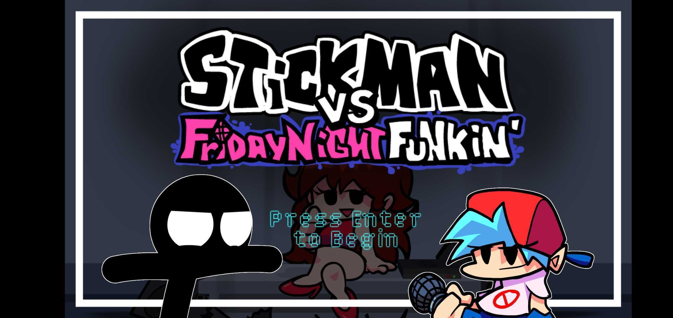 fnf黑色火柴人模组(Stickman Vs Friday Night Funkin)