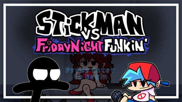 FNF火柴人小黑模组最新完整版(Stickman Vs Friday Night Funkin)