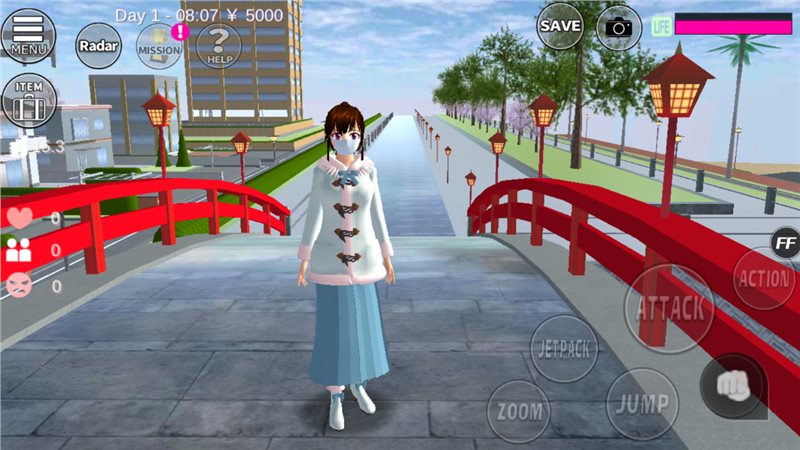 樱花校园模拟器高马尾英文版