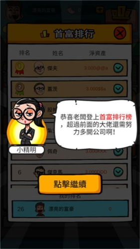 首富特烦恼破解版无限金币无限钞票无限金砖新手教程6