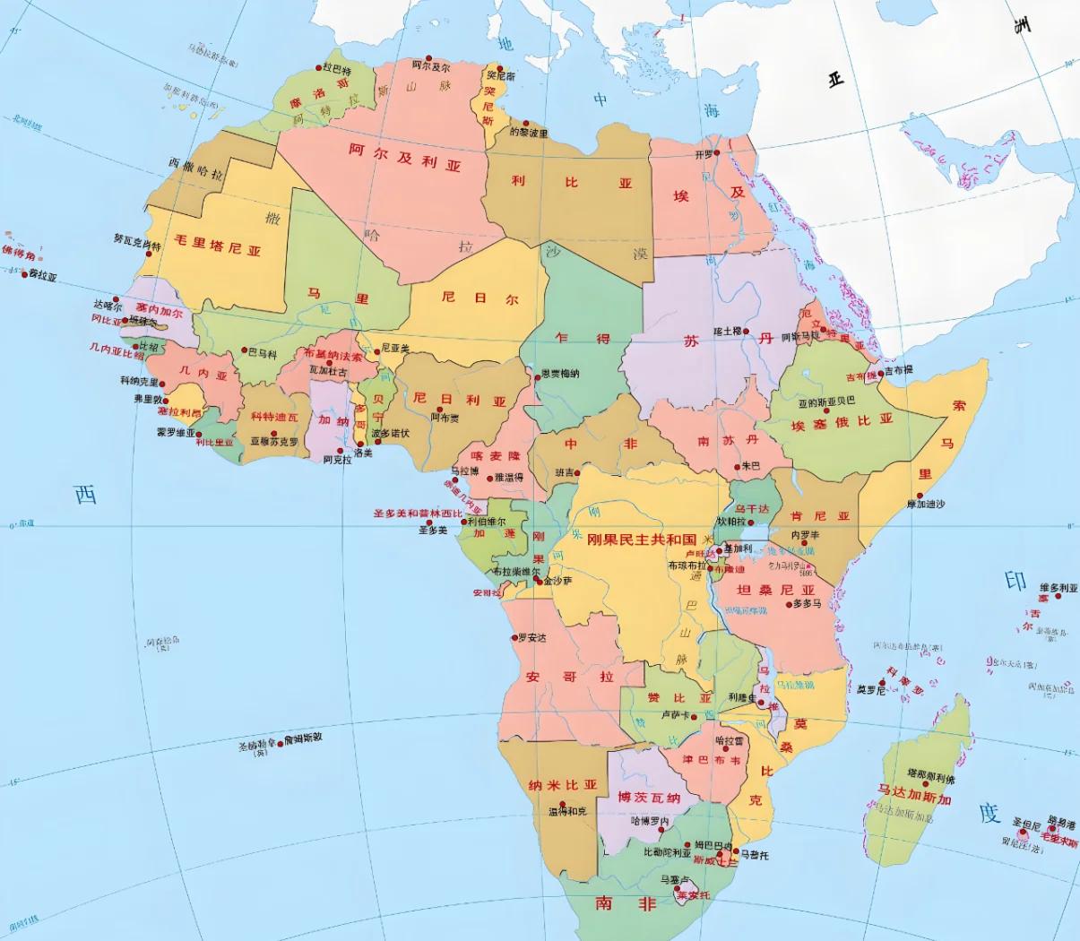 非洲地图