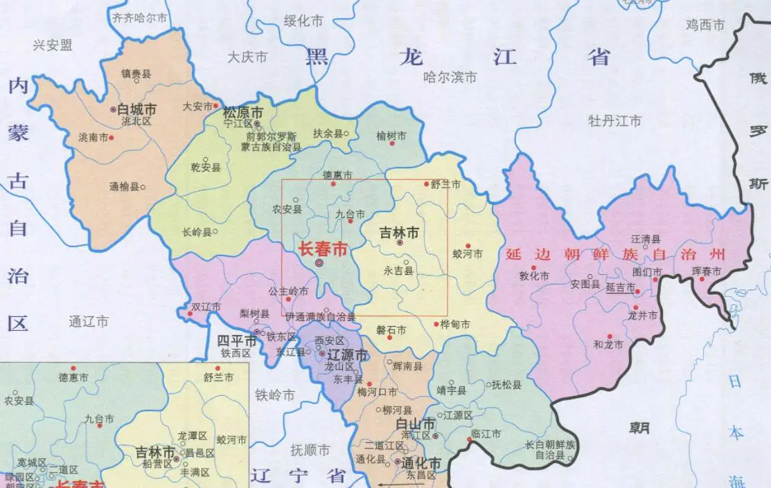 吉林省地图