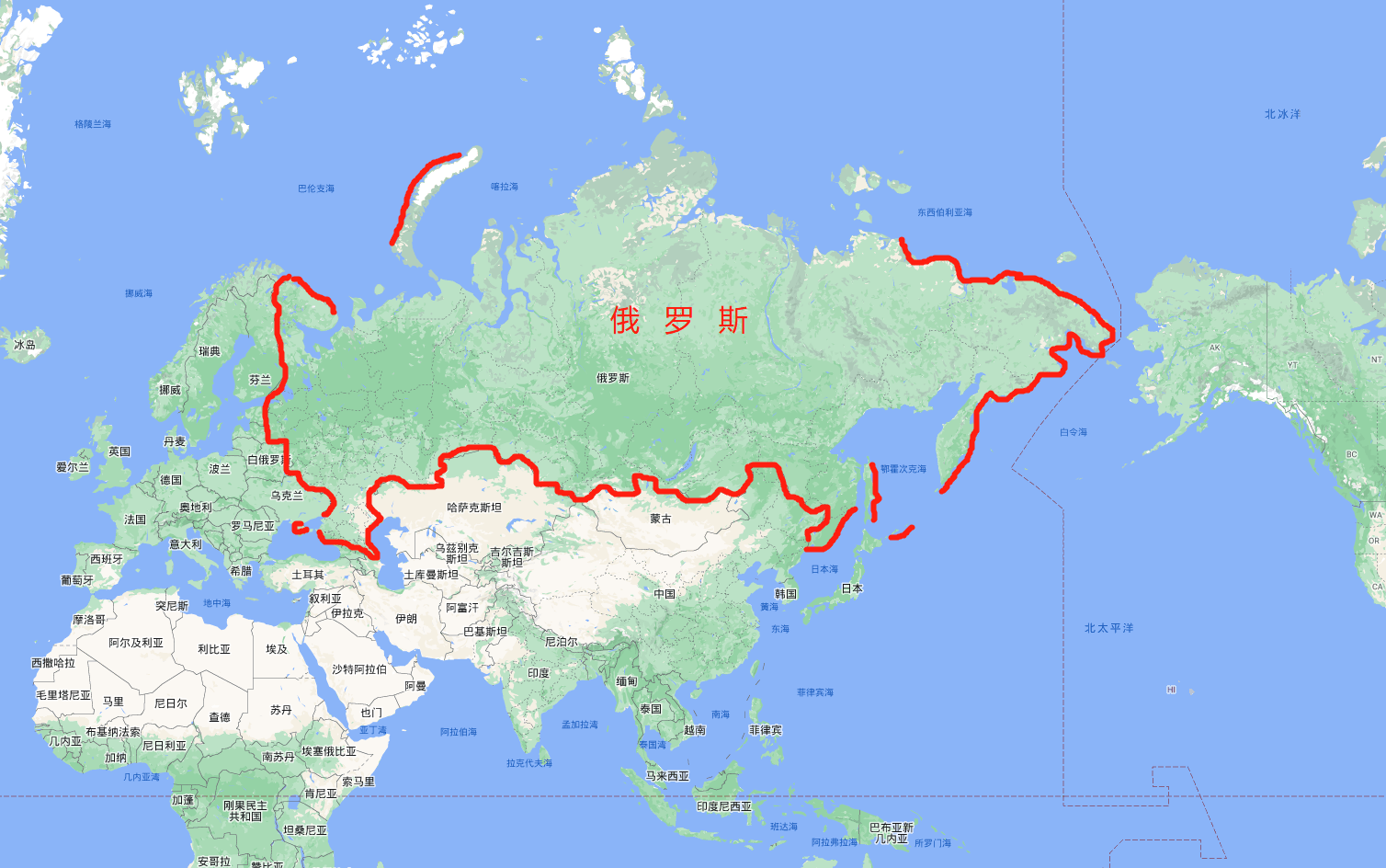 俄罗斯地图