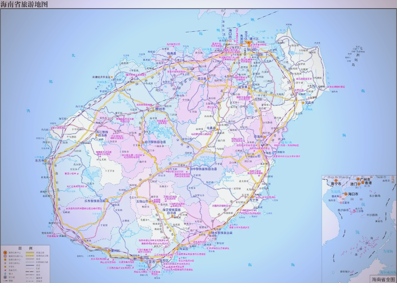 海南地图