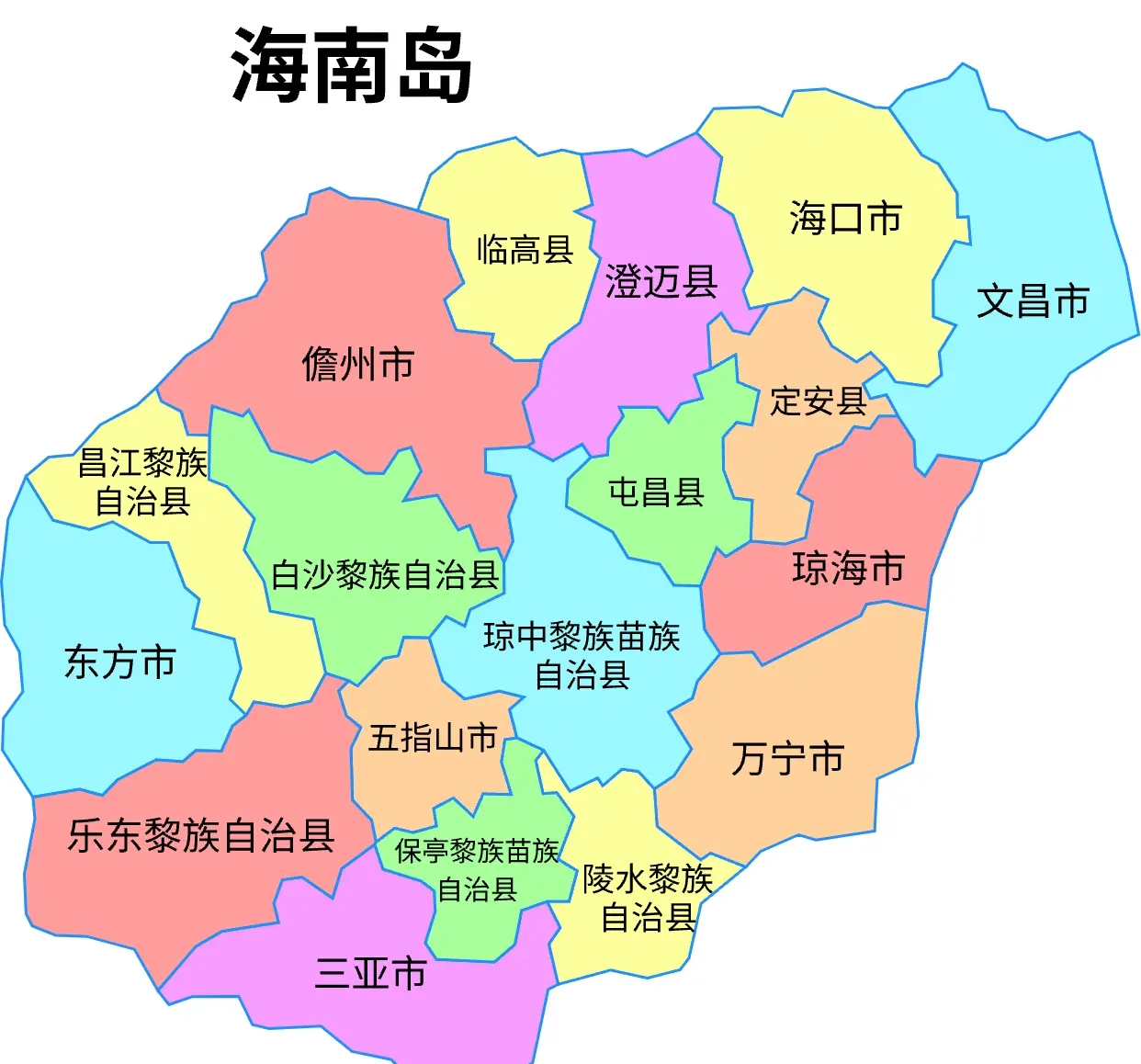 海南地图