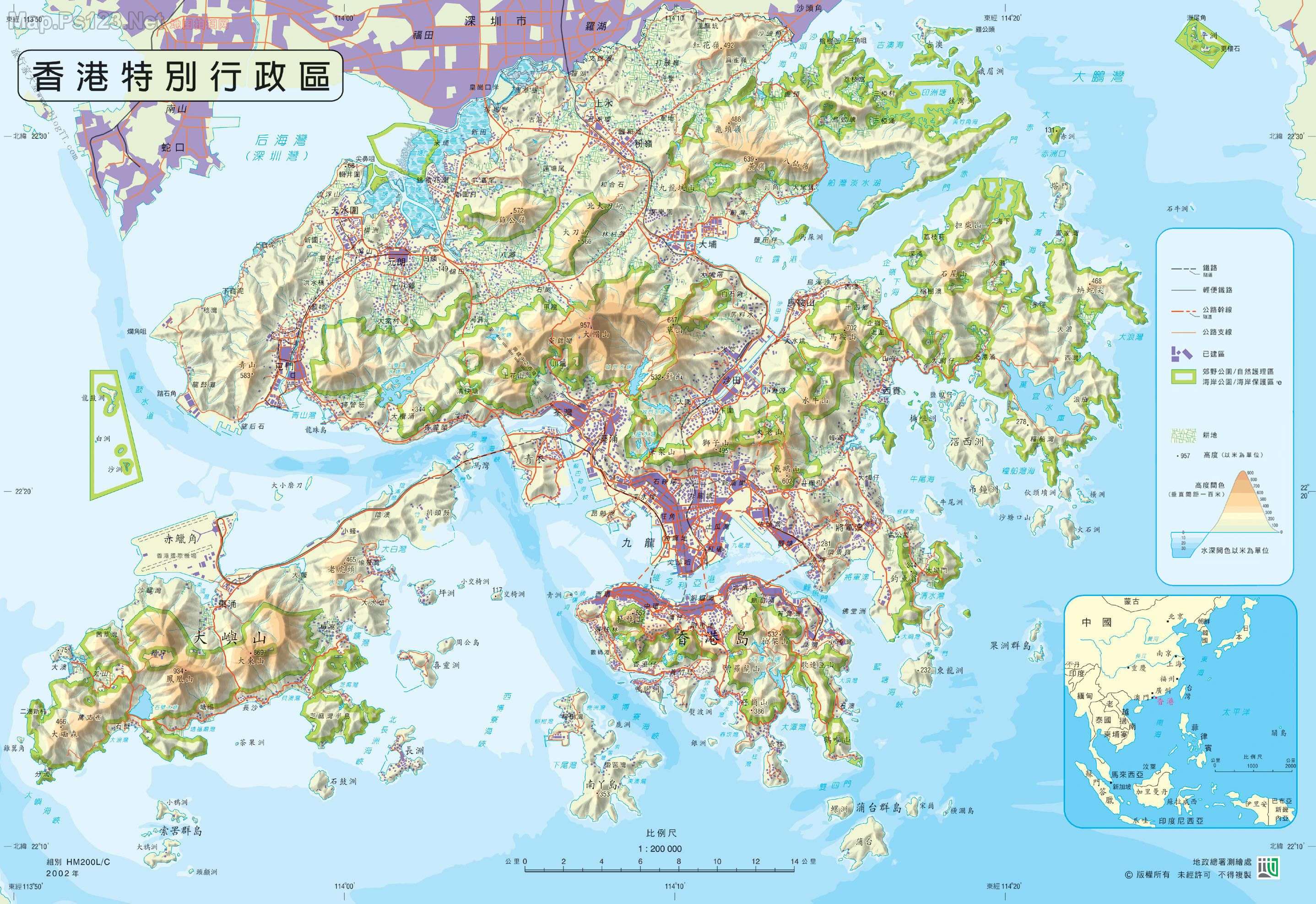 香港地图