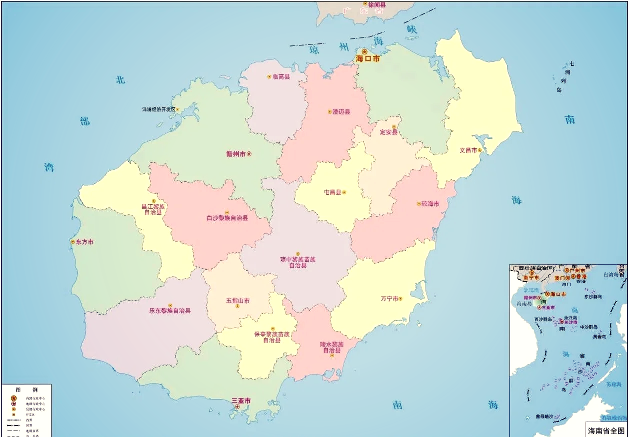 海南地图