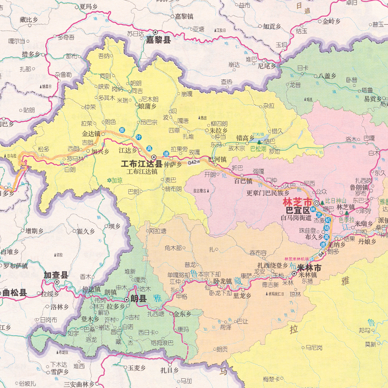 西藏地图