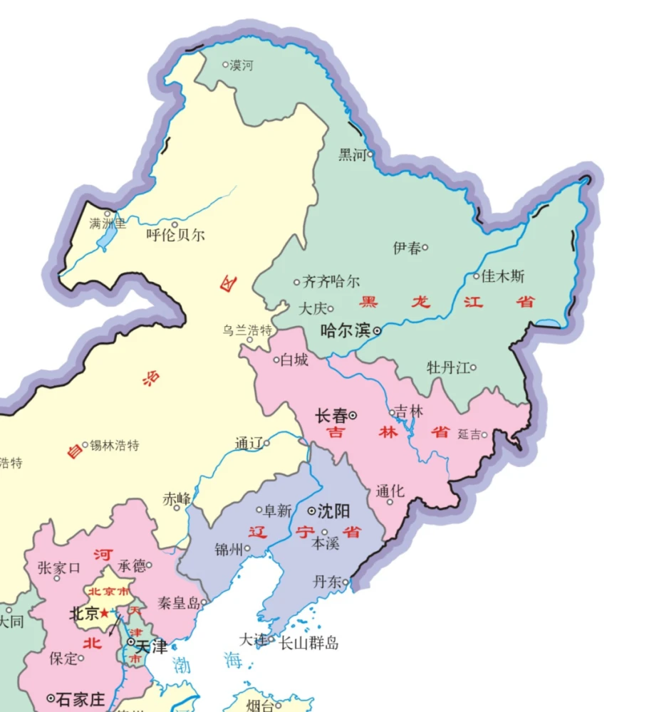 东三省地图