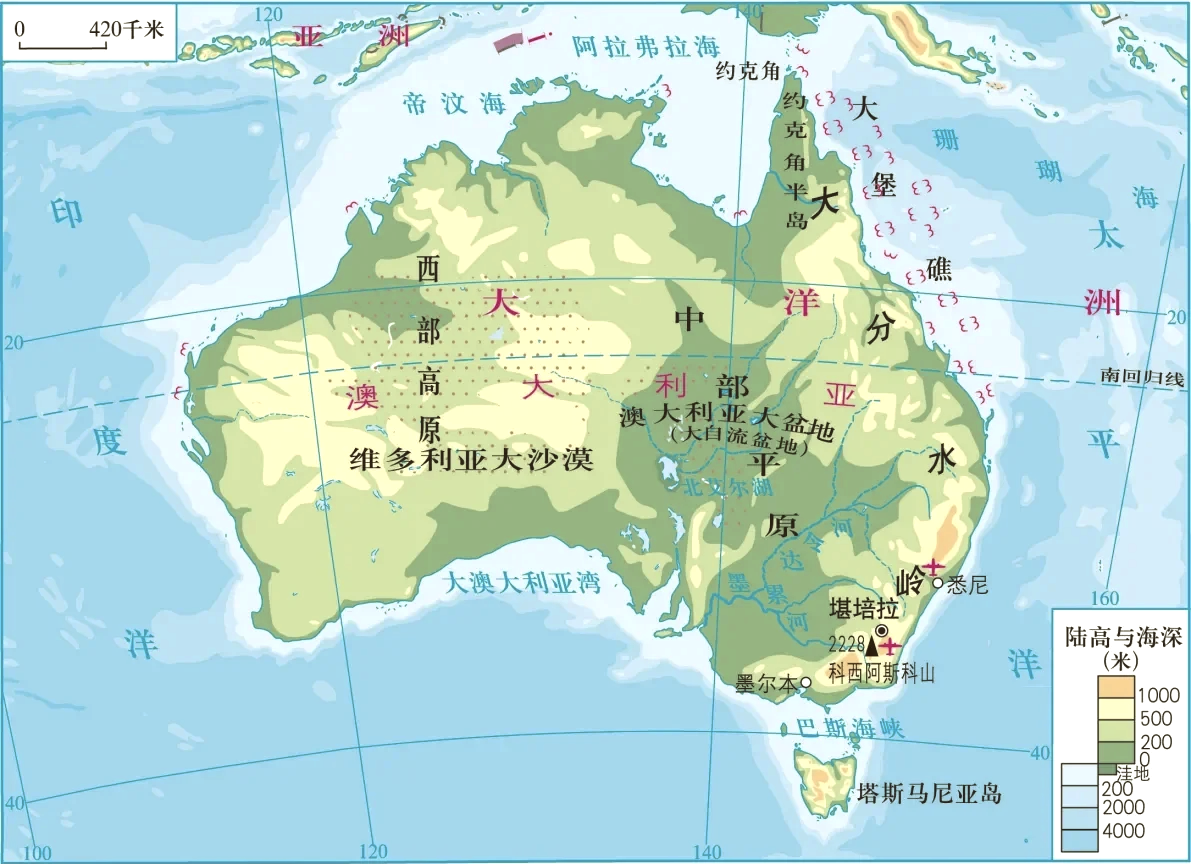 大洋洲地图
