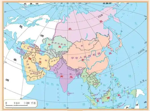 中亚五国地图