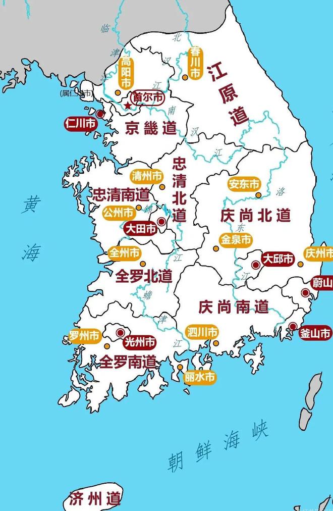 韩国地图