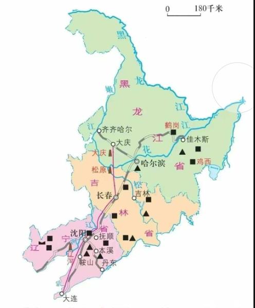 东三省地图电子版
