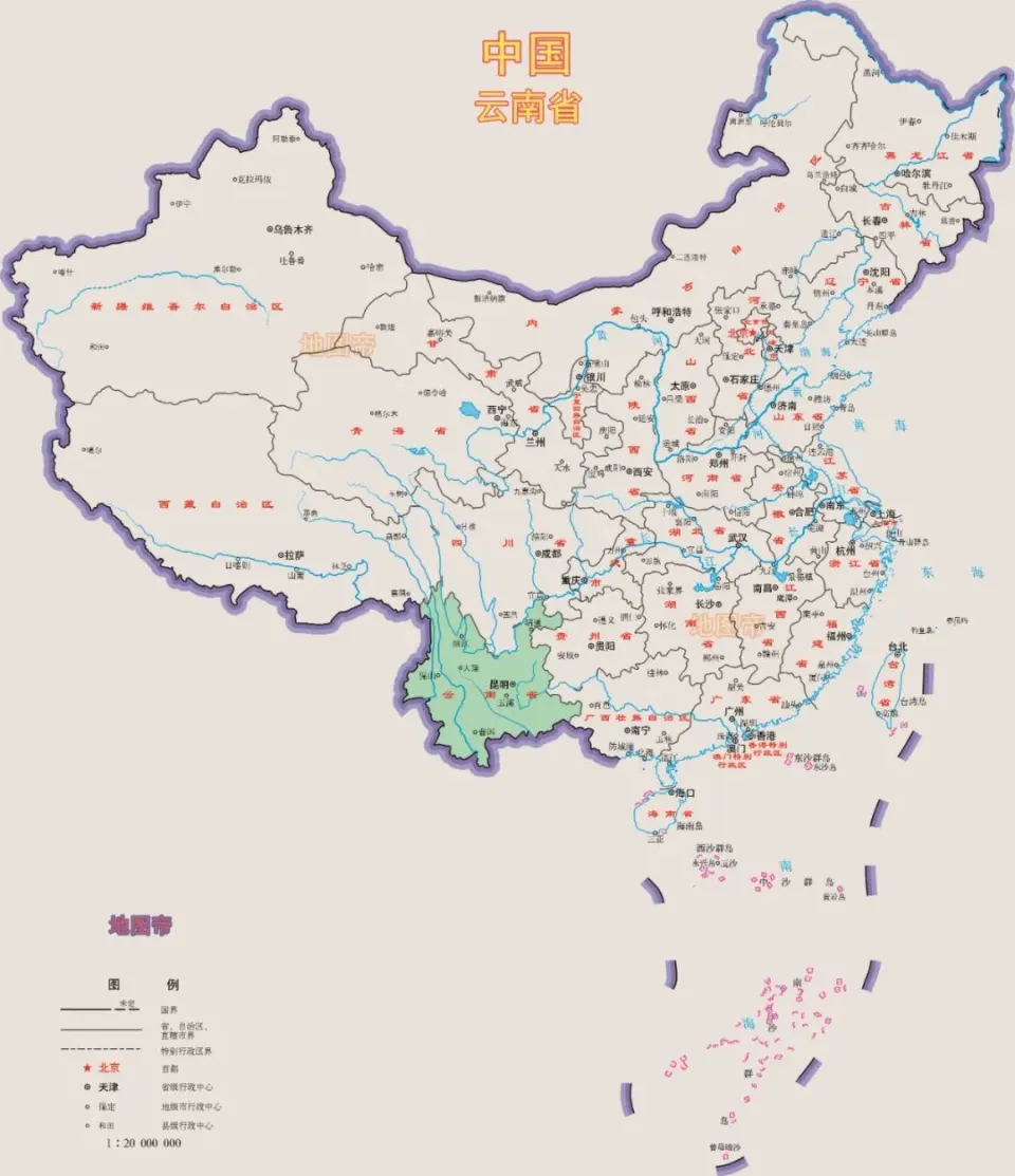 云南地图全图