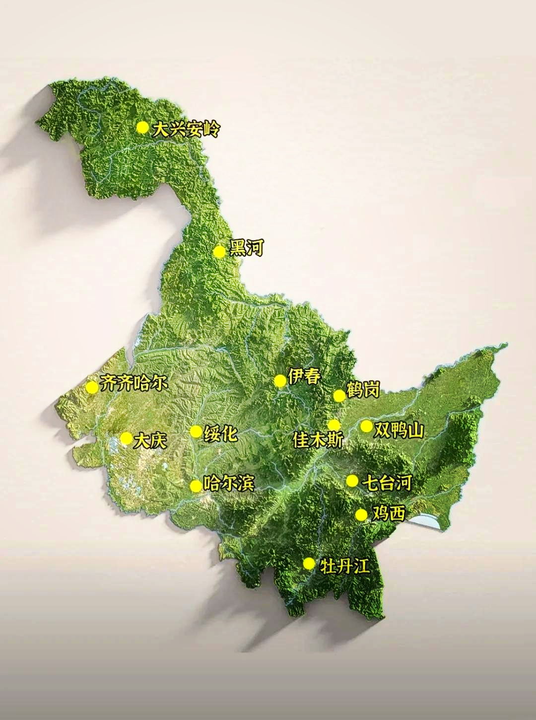 黑龙江地图