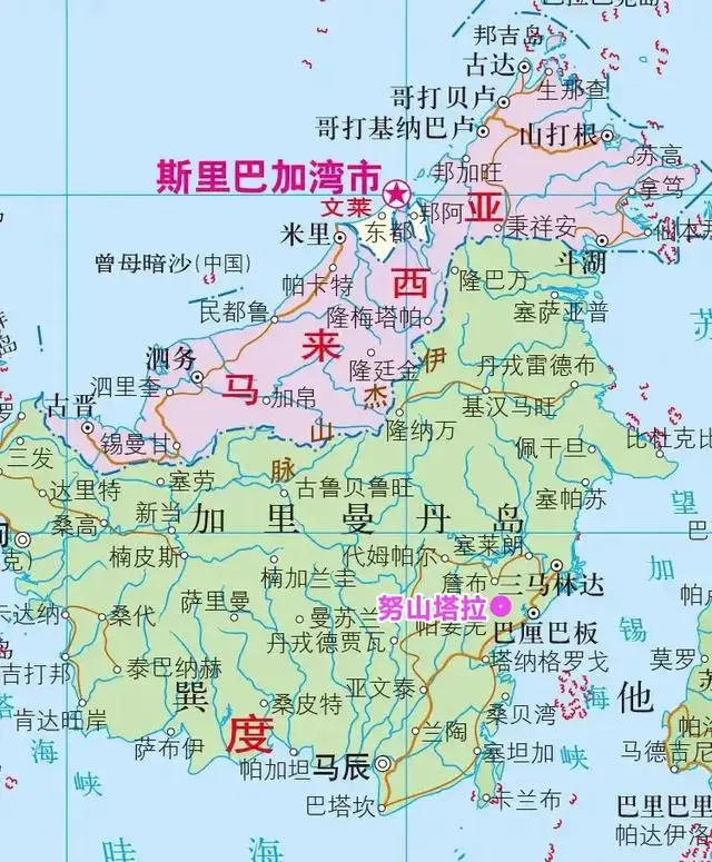 马来西亚地图高清版大图
