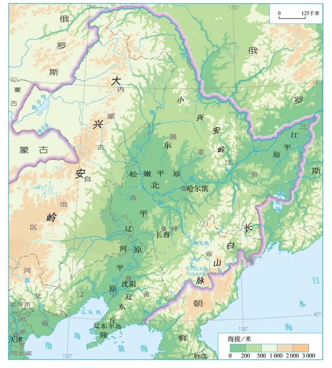 东北地图