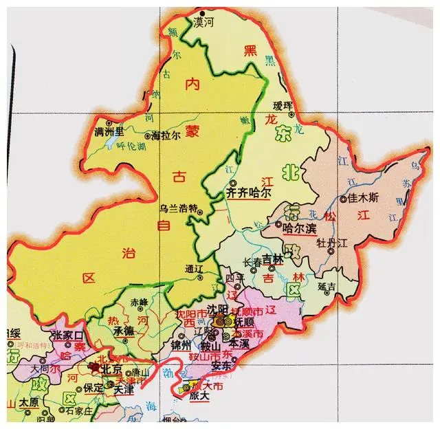东北地图