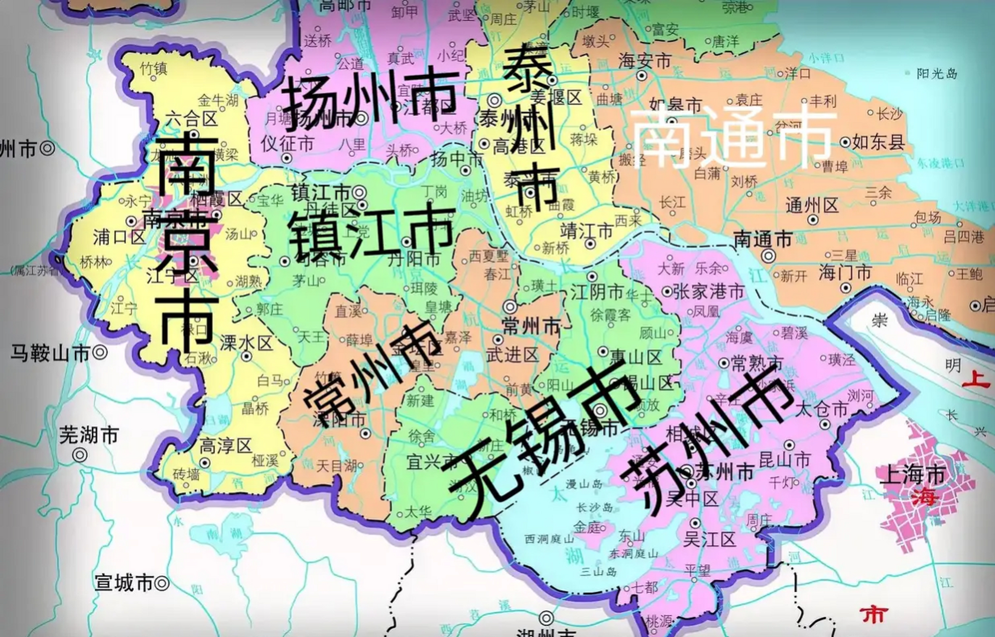 江苏地图高清版大图