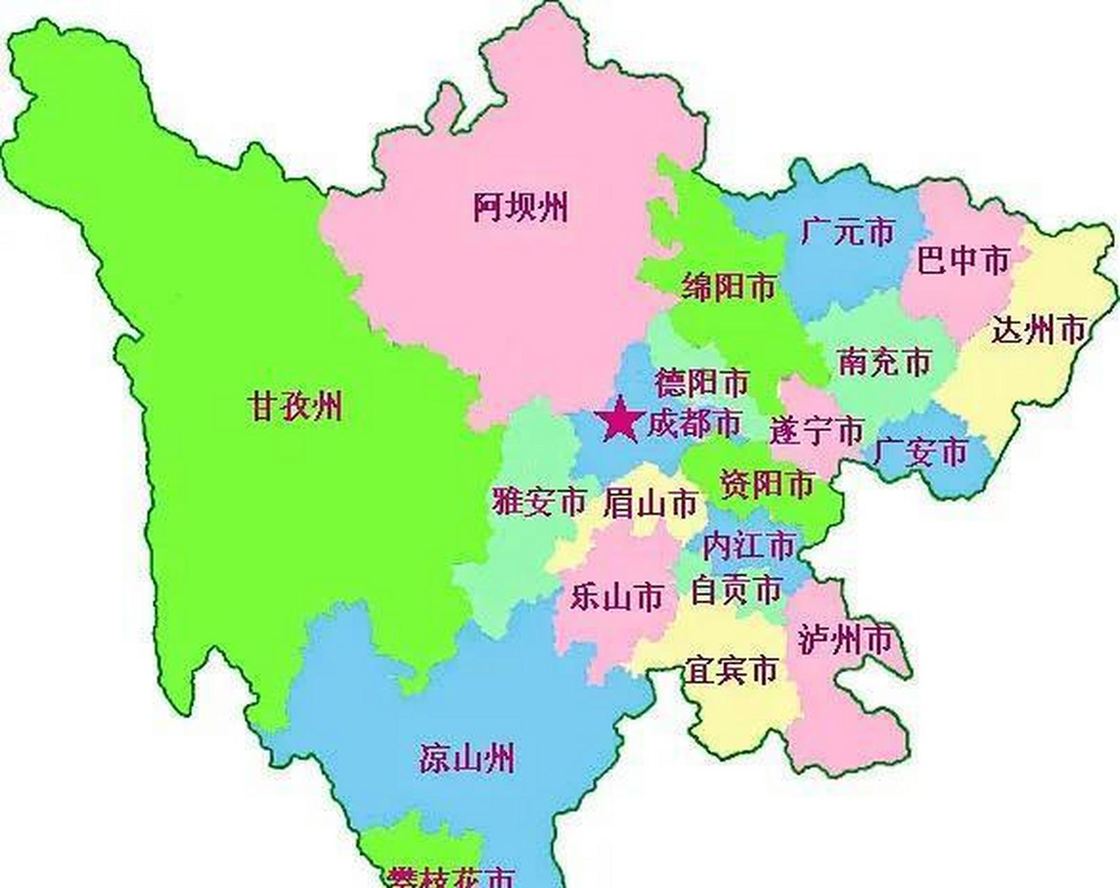 四川地图全图
