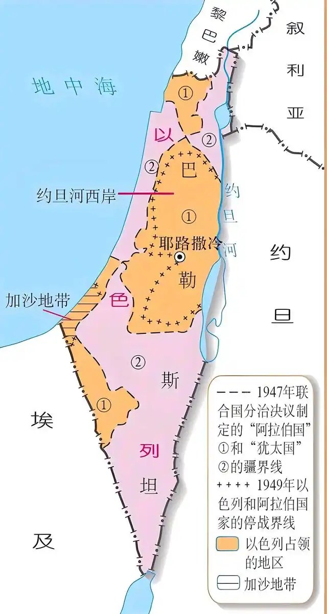 巴勒斯坦地图