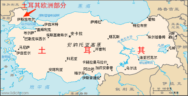 土耳其地图