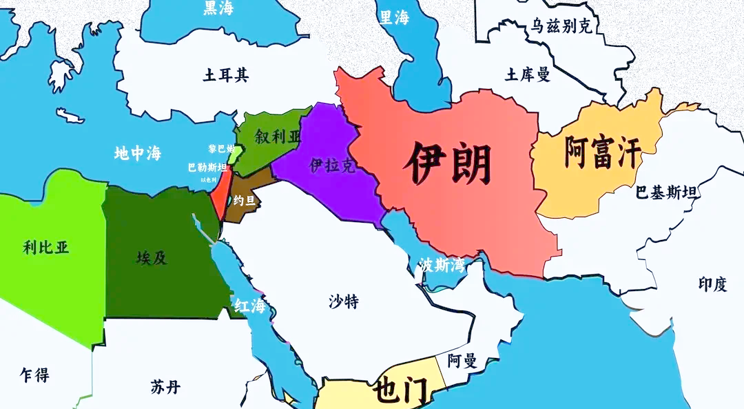 伊朗地图高清版大图