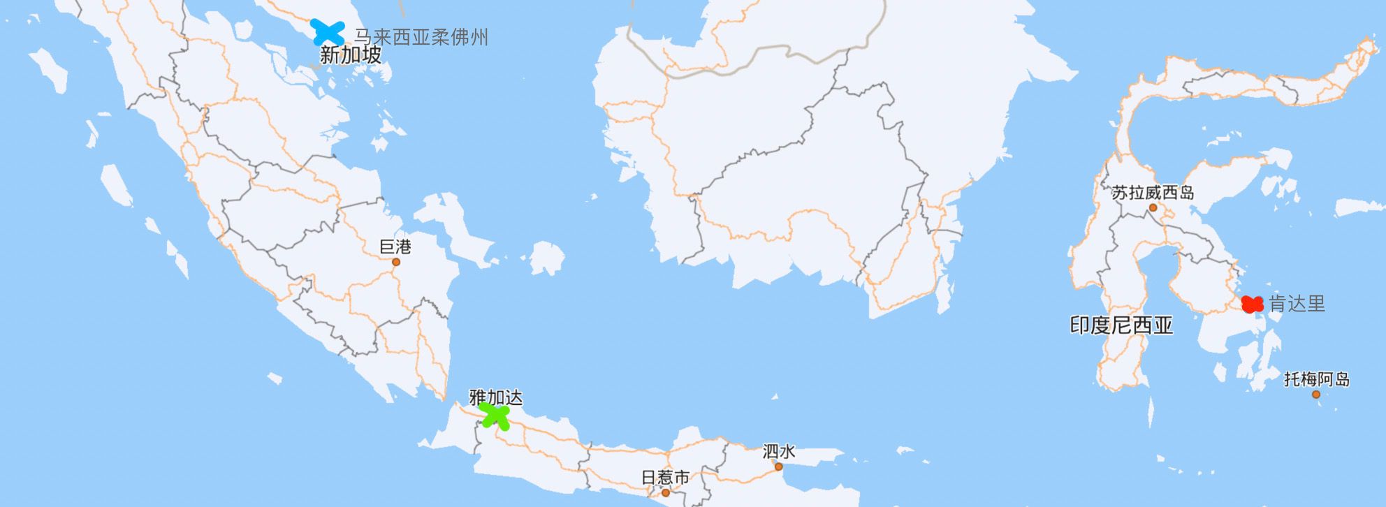 印度尼西亚地图