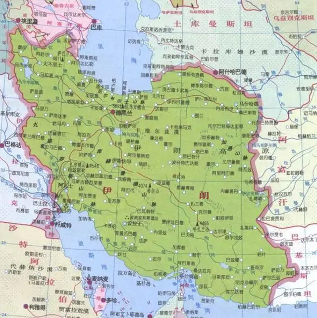 伊朗地图高清版大图