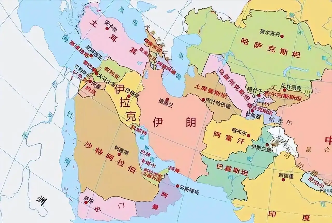 伊朗地图高清版大图