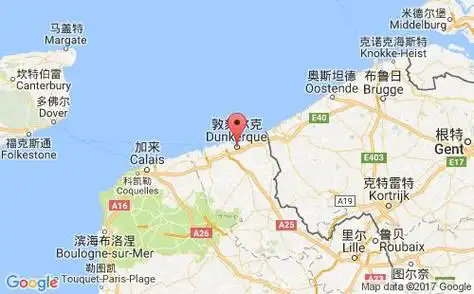 敦刻尔克地图