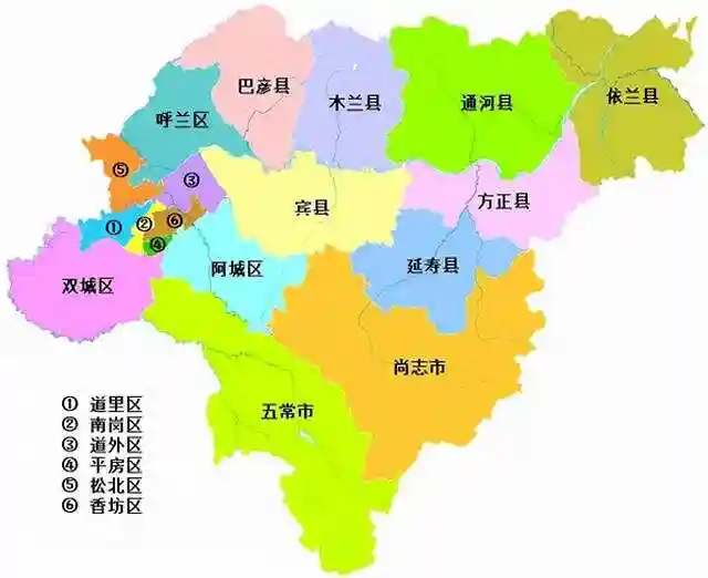 哈尔滨地图