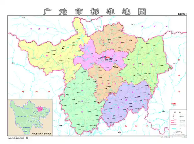 四川广元地图