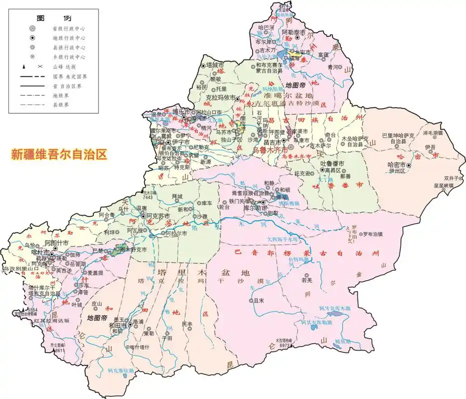 新疆地图全图