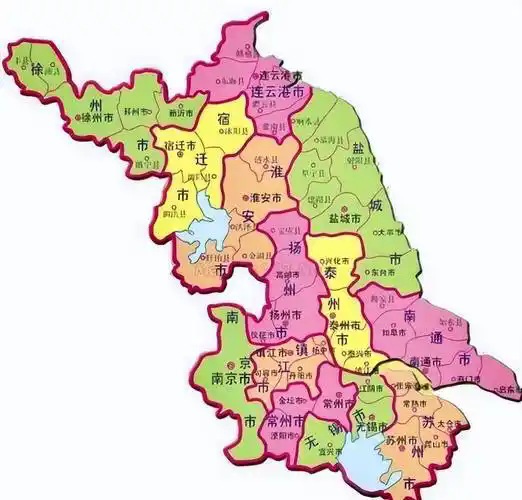 江苏省地图2025