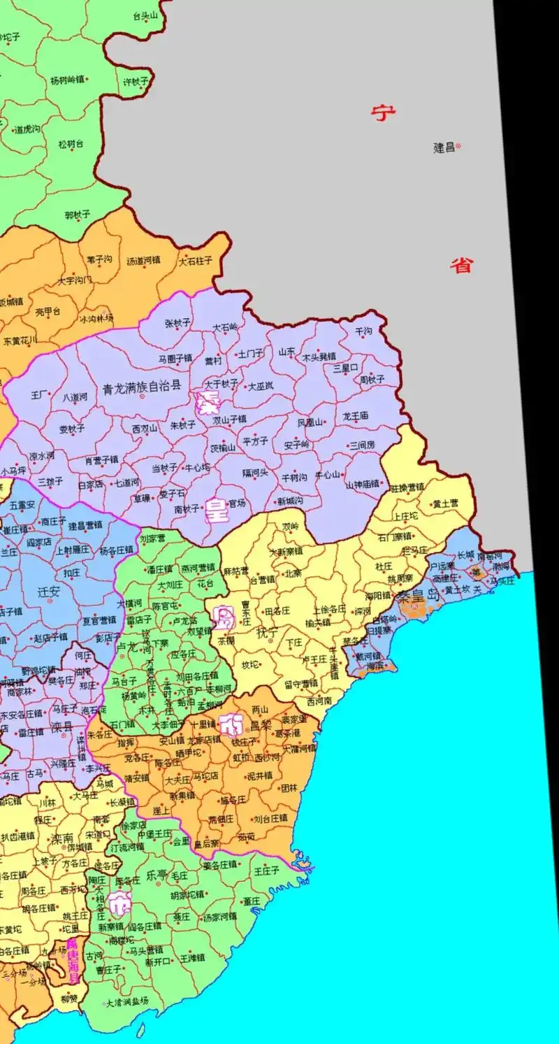 秦皇岛地图高清版大图