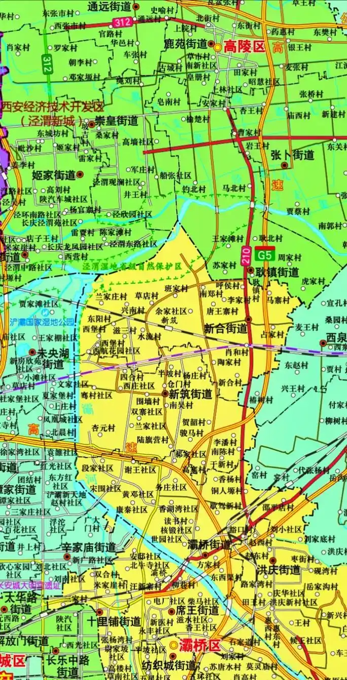 西安市地图全图高清版