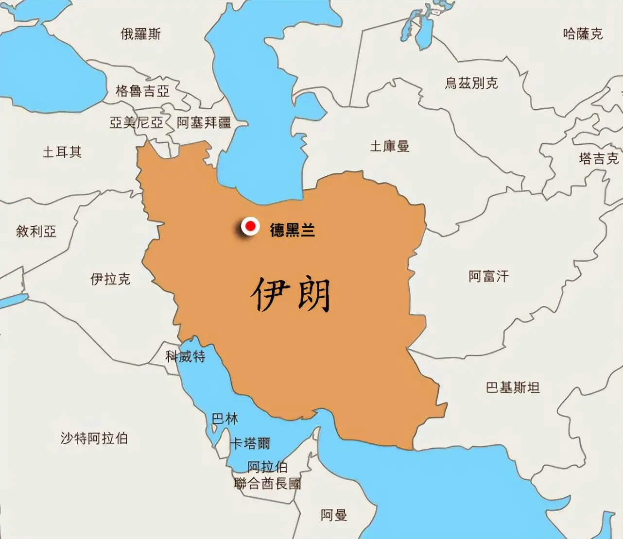 伊朗地图高清版
