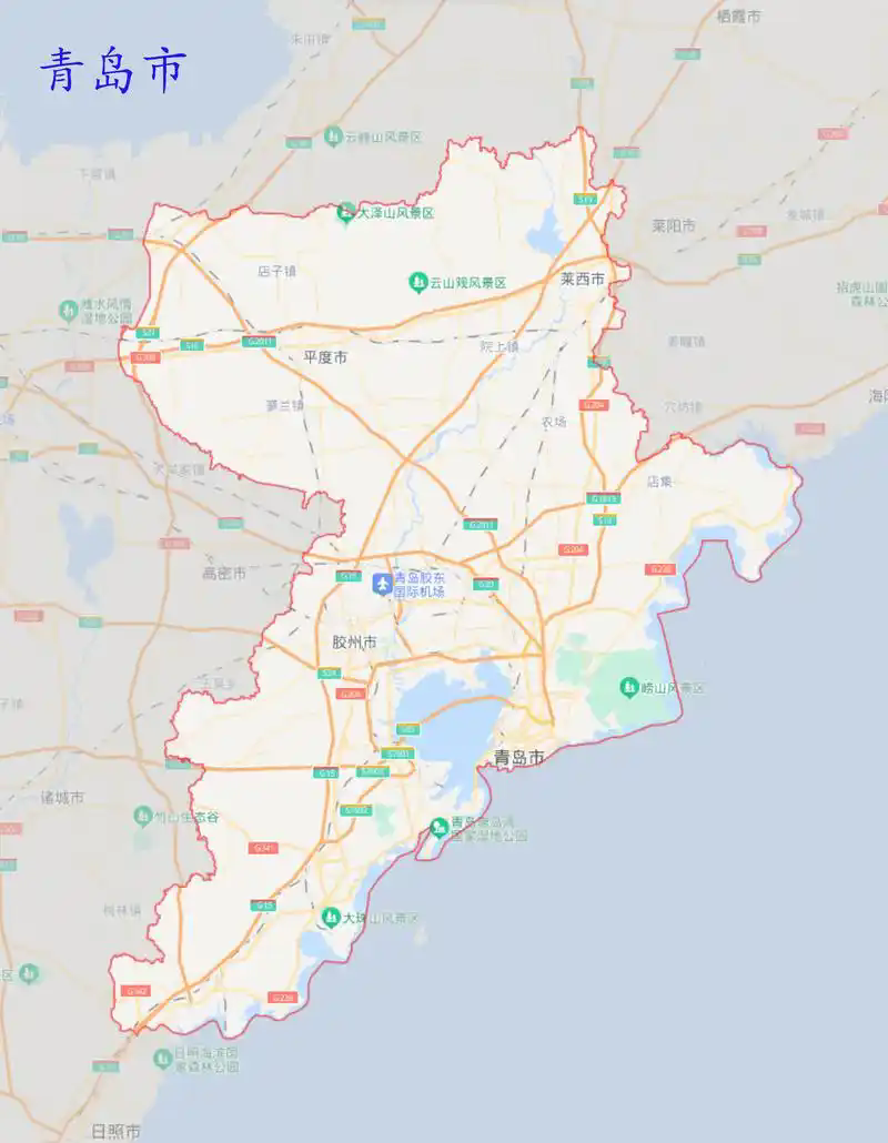 青岛地图高清版
