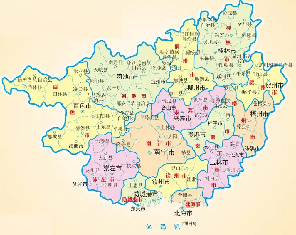 广西省地图