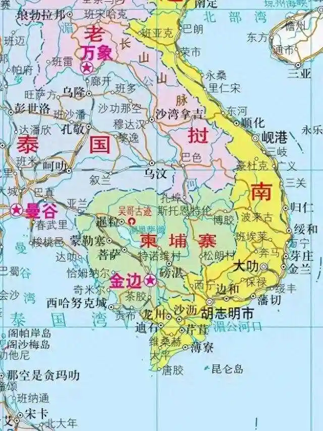 柬埔寨地图