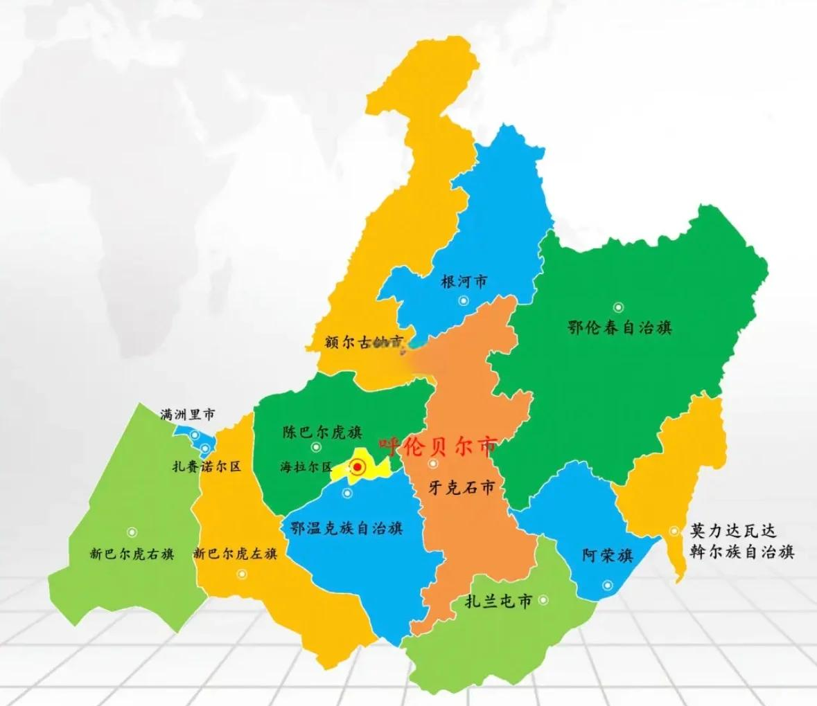 呼伦贝尔地图