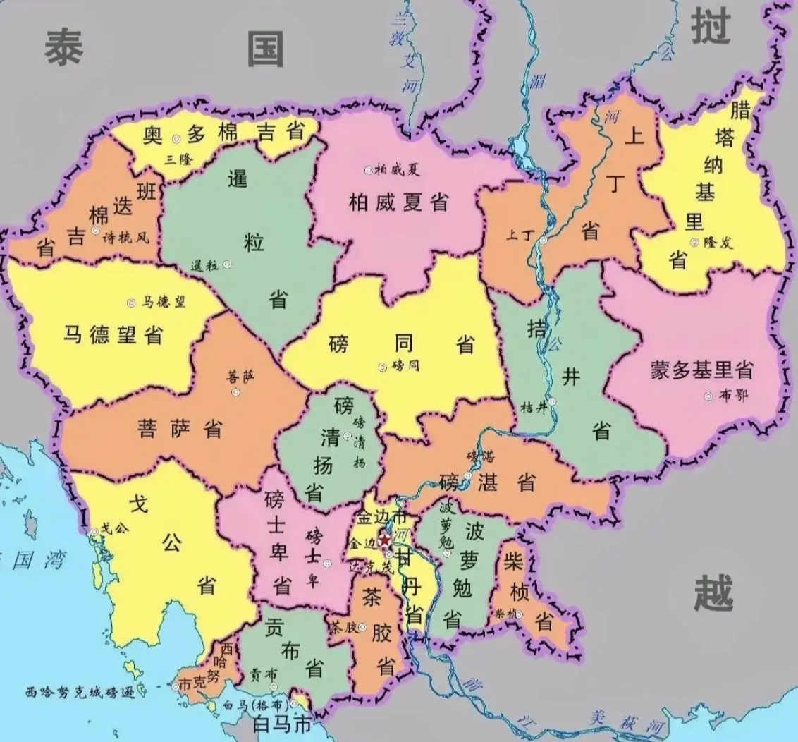柬埔寨地图