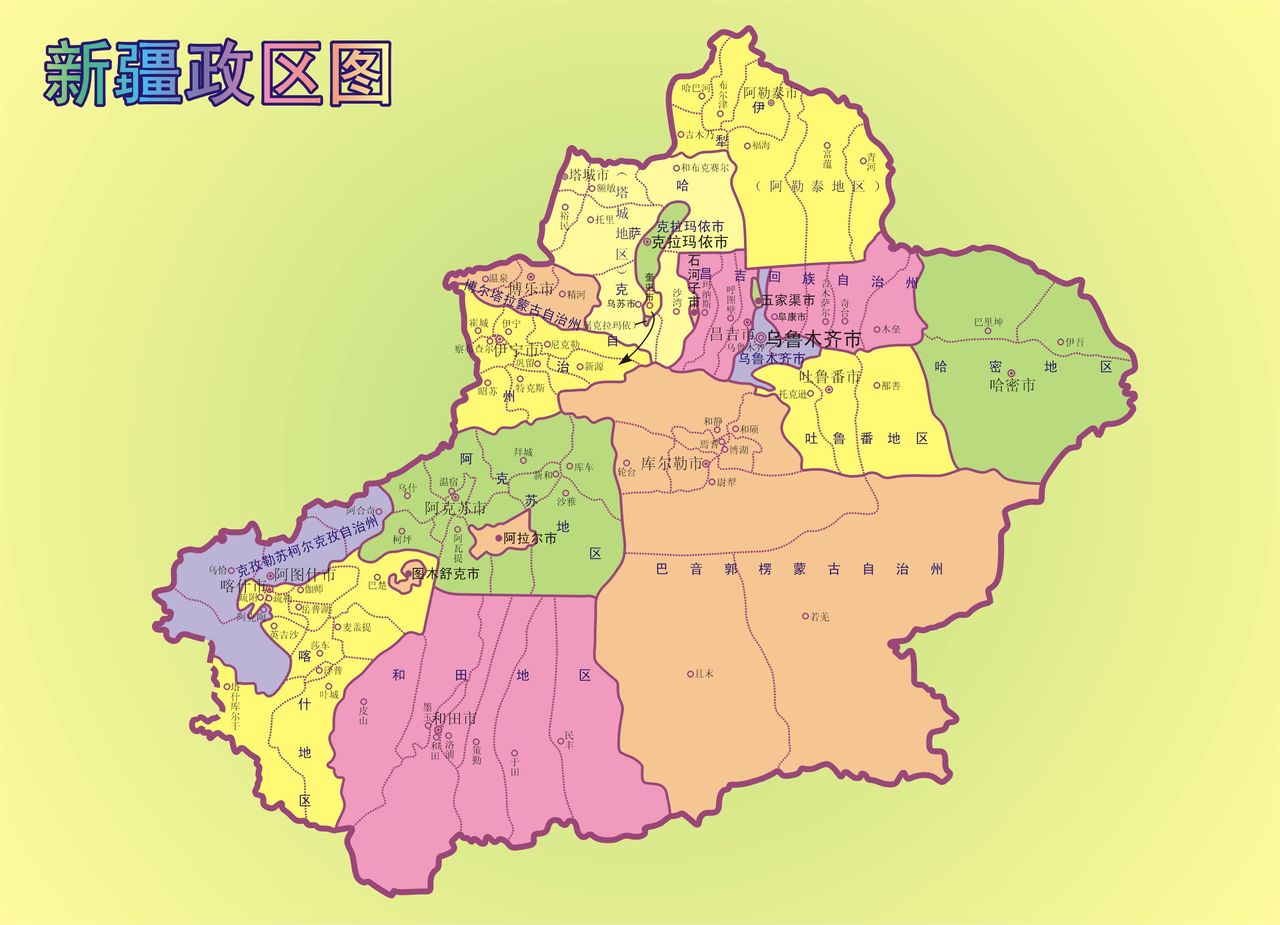 新疆省地图