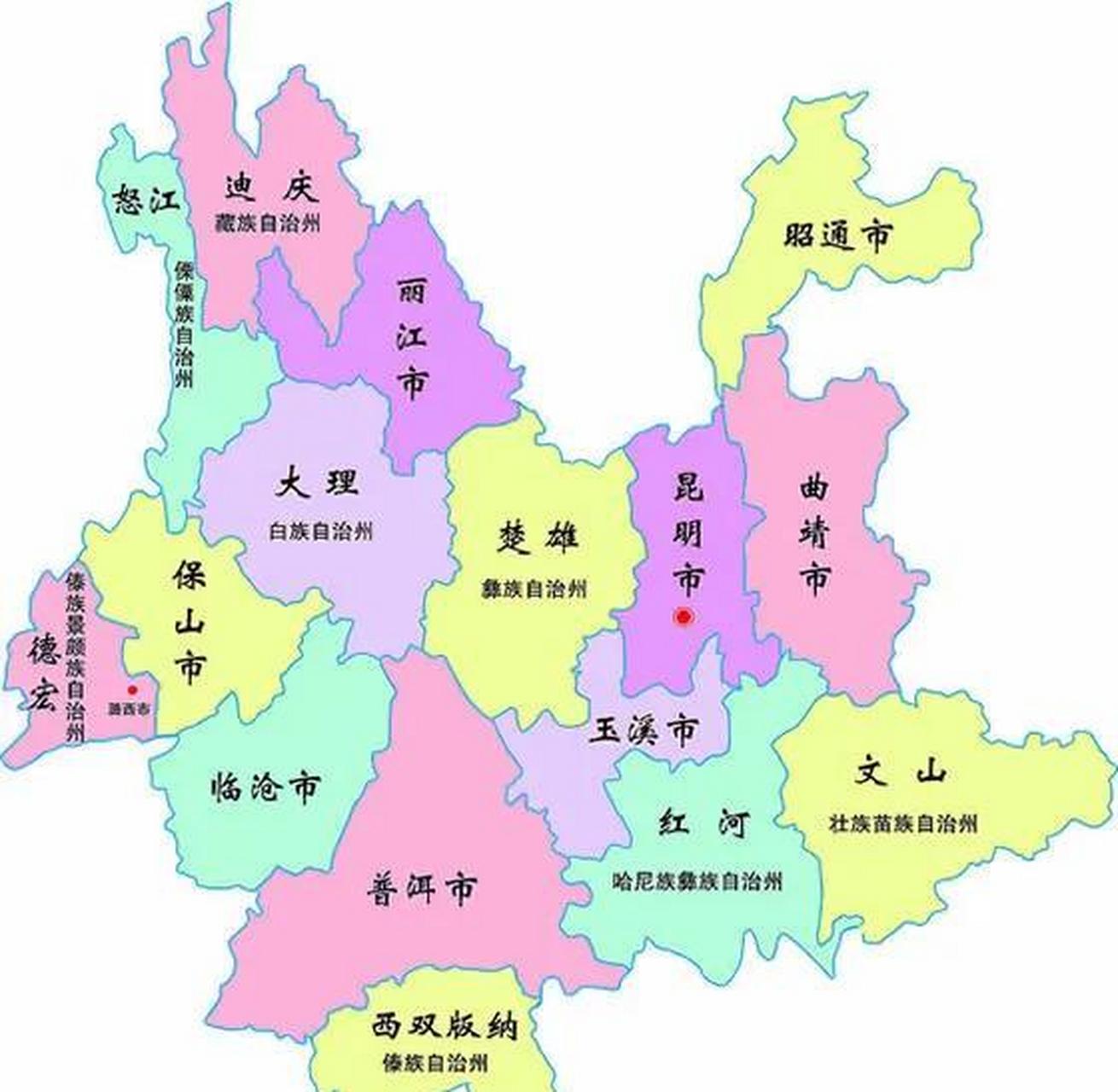 云南地图高清版