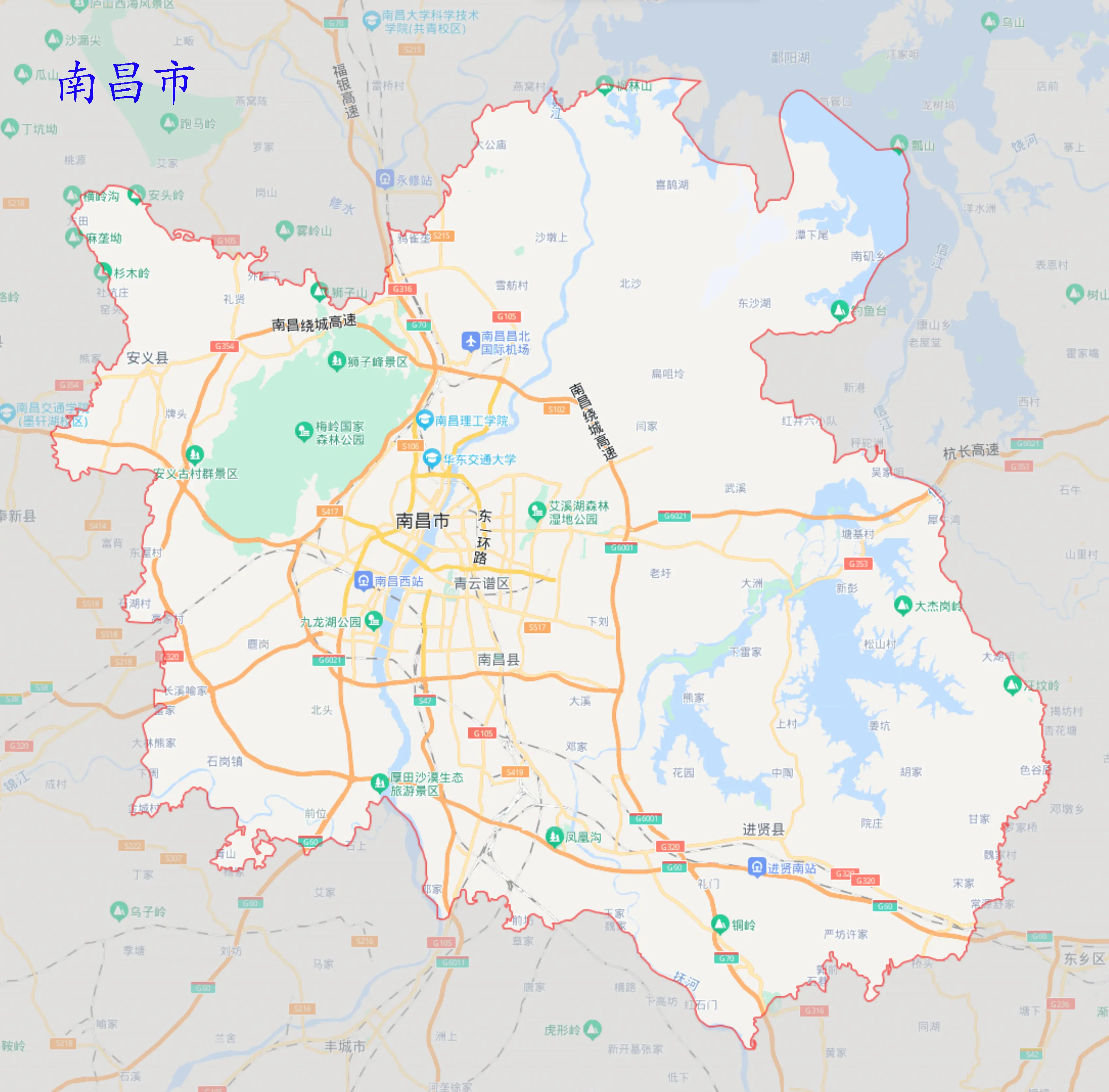 南昌地图