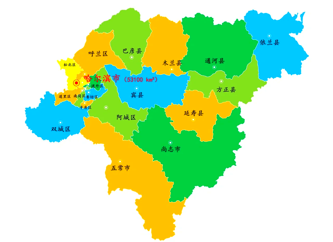 哈尔滨地图高清版大图
