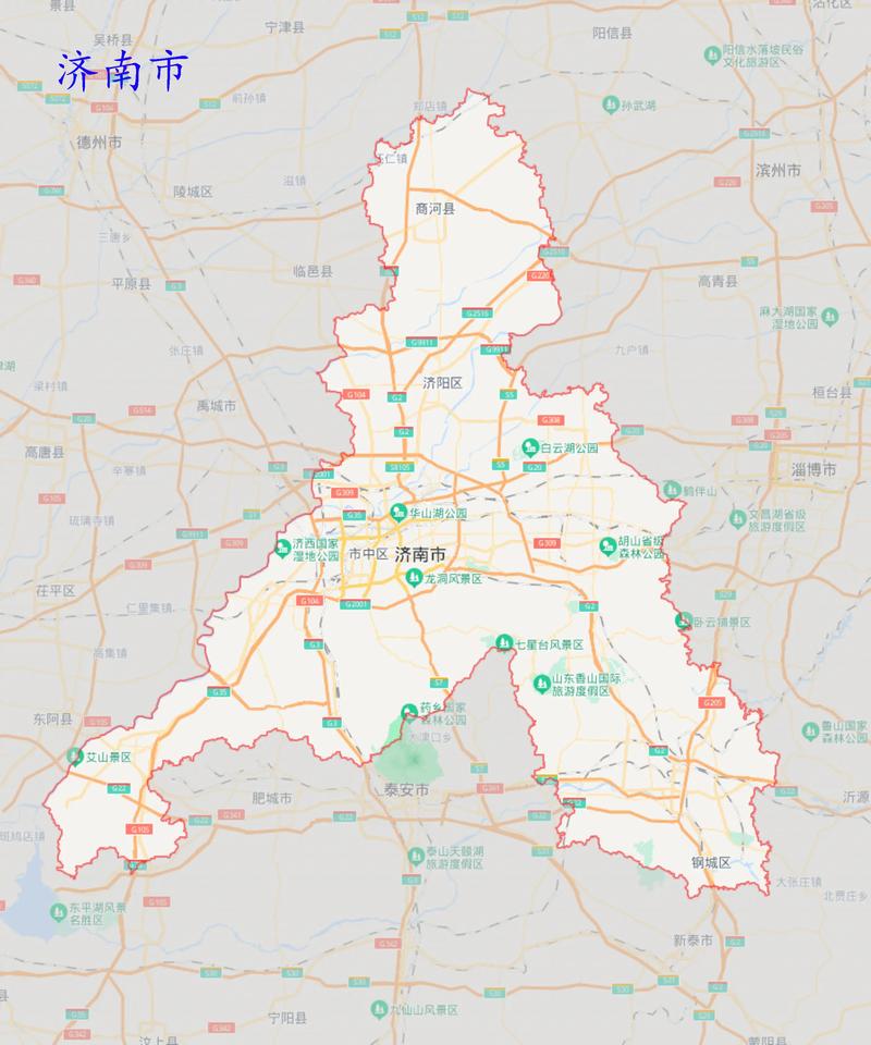 济南市地图